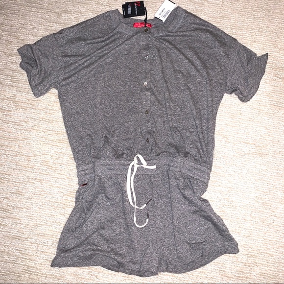 NWT N:Philanthropy Finn Romper, Heather Grey - Picture 6 of 9